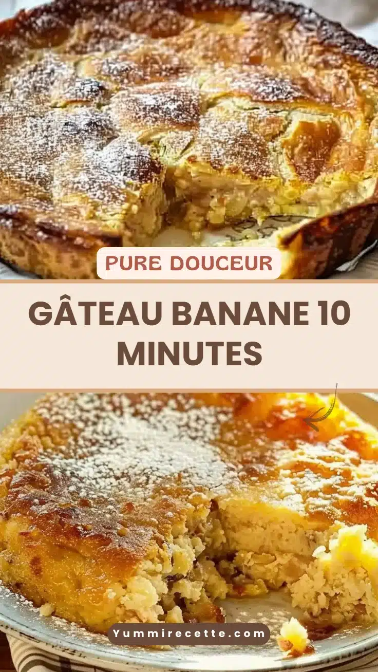 Gâteau banane 10 minutes