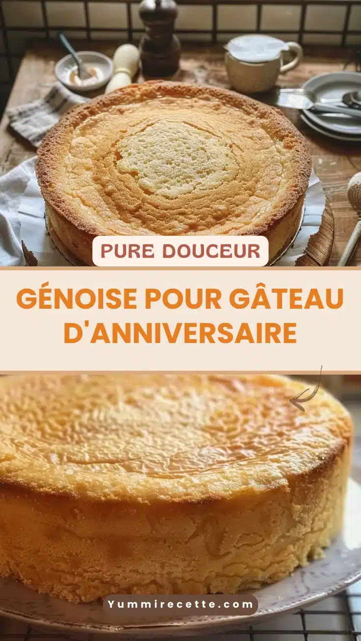 Génoise pour gâteau d'anniversaire