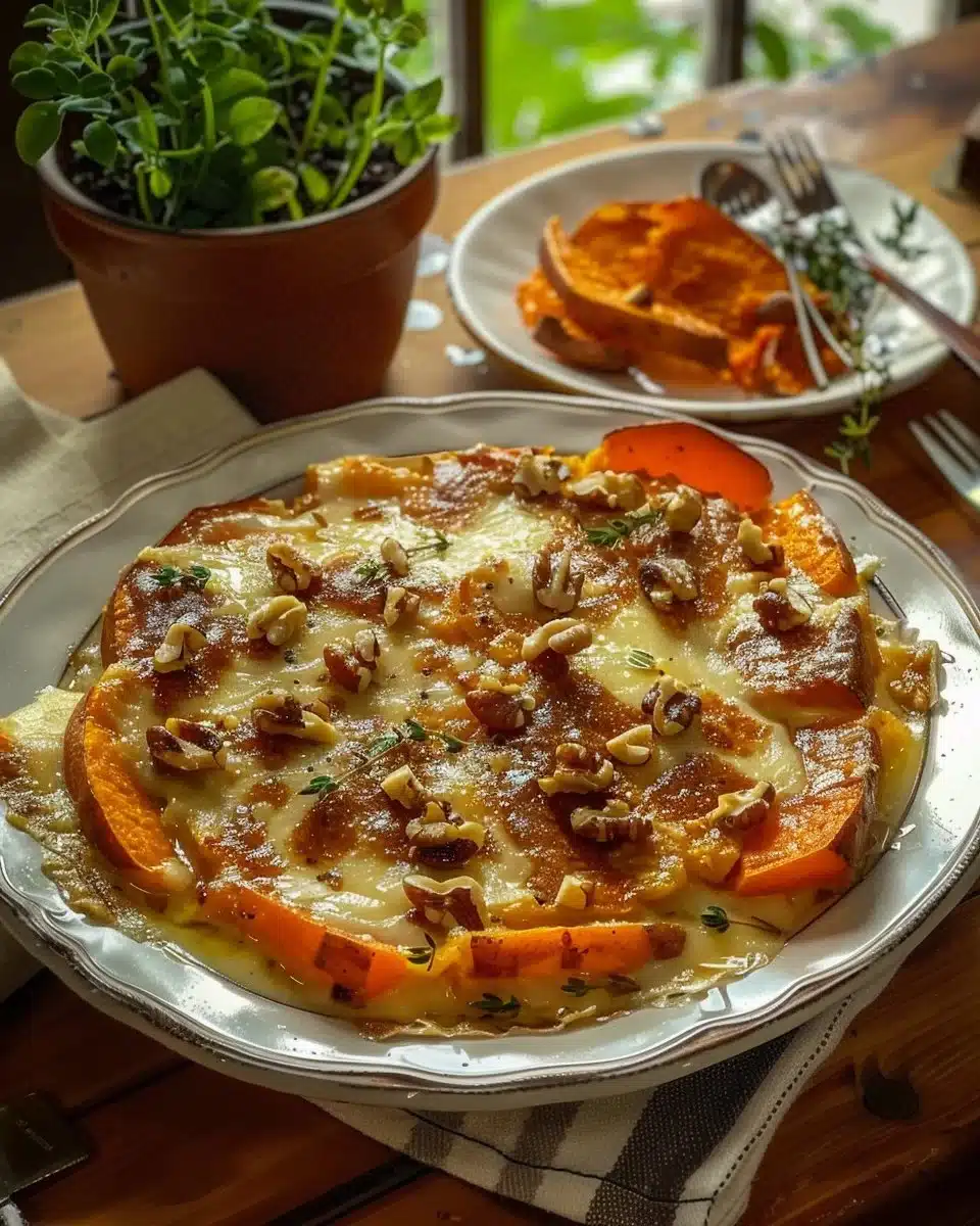 Gratin de Patate Douce, Chèvre et Noix