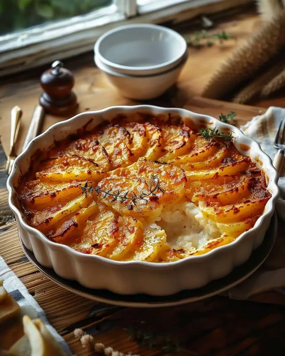 Gratin de pommes de terre croustillants