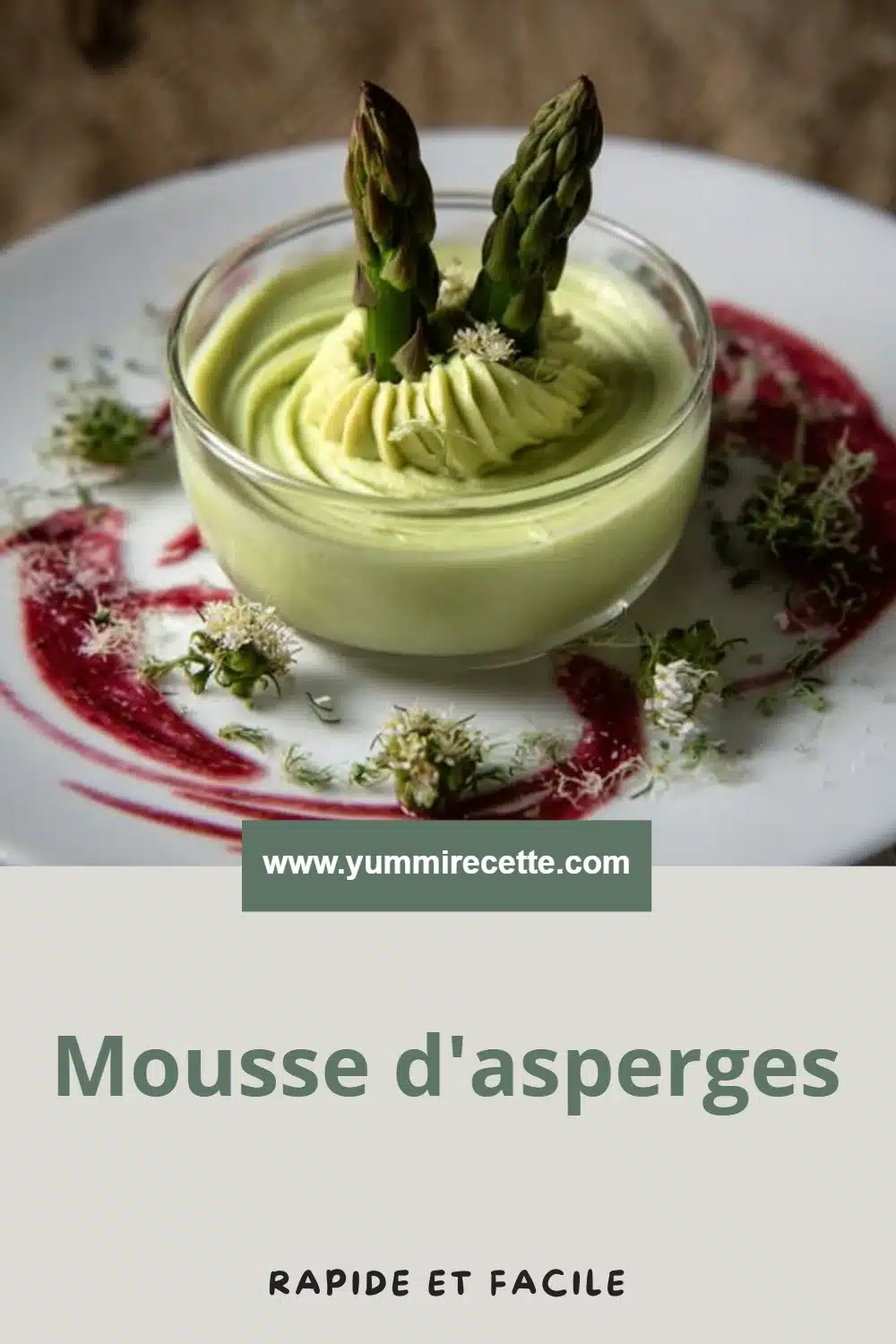 Mousse d'asperges
