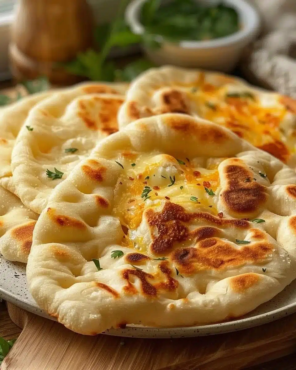 Naans Moelleux au Fromage
