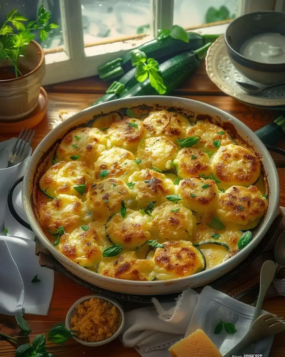 Nuages salés aux courgettes