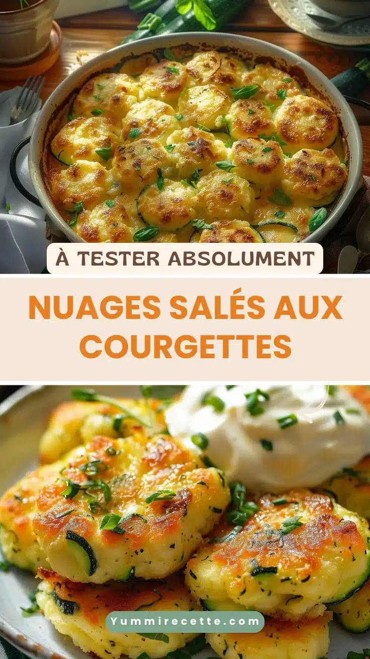 Nuages salés aux courgettes