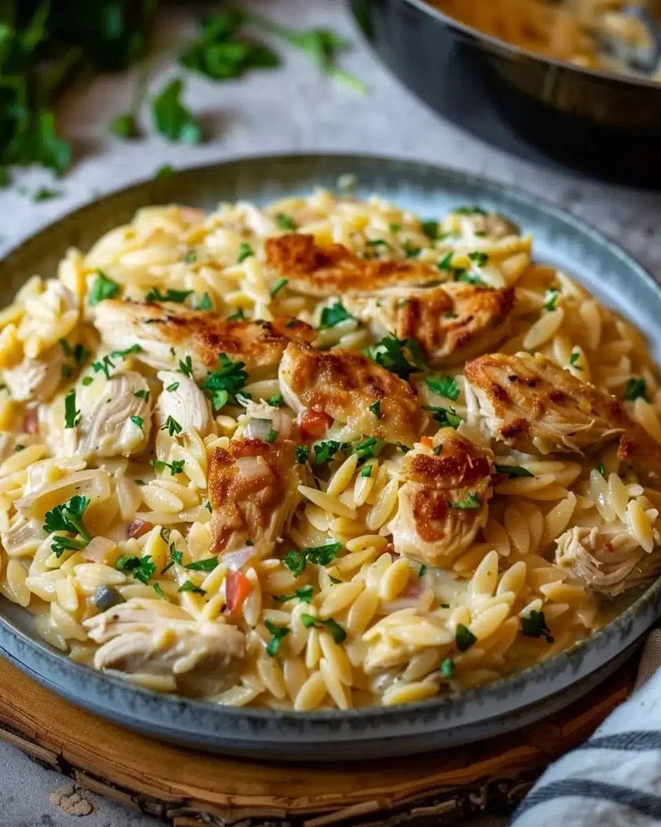 Orzo au Poulet Crémeux