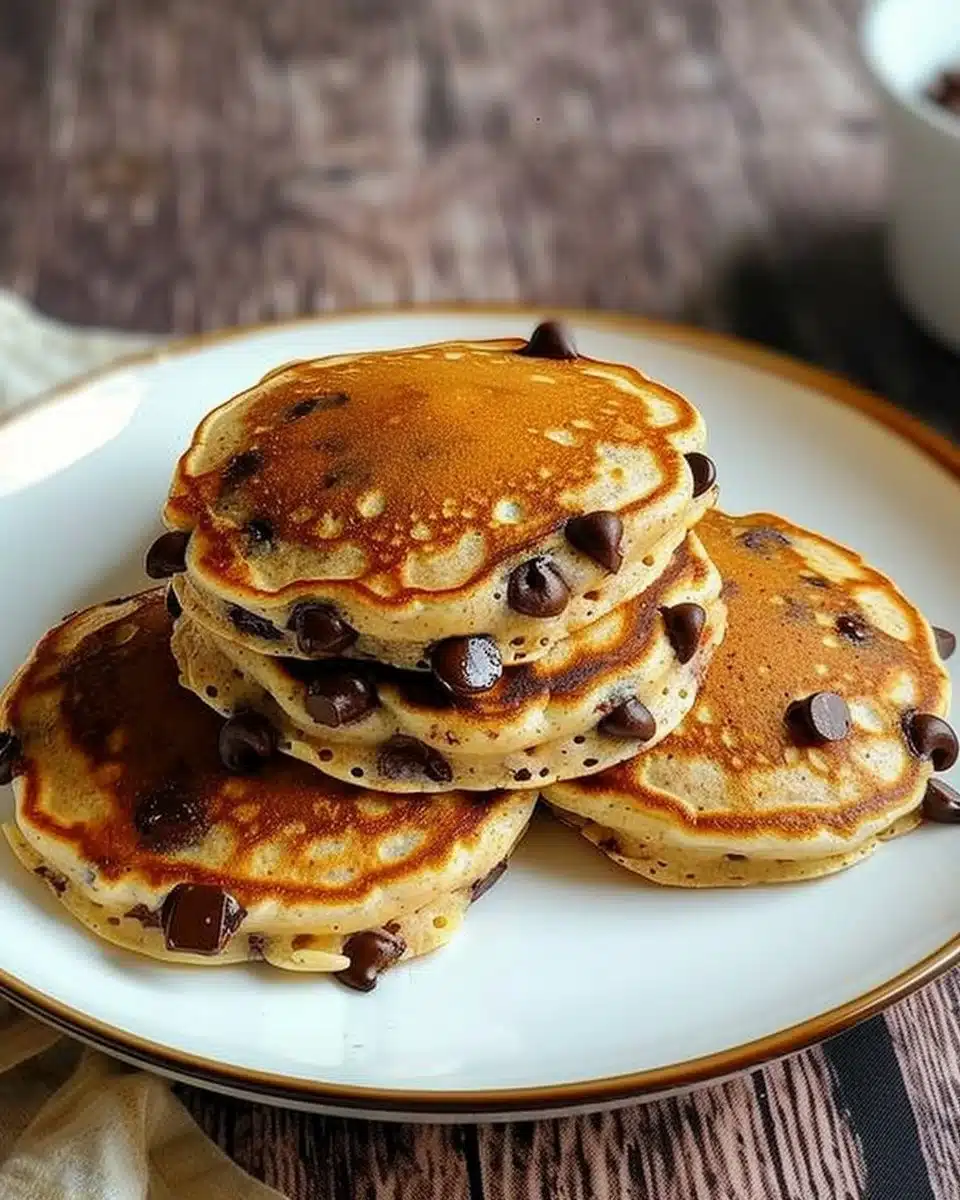 Pancakes Protein-Packed with Chocolate Chips (Gluten-Free)