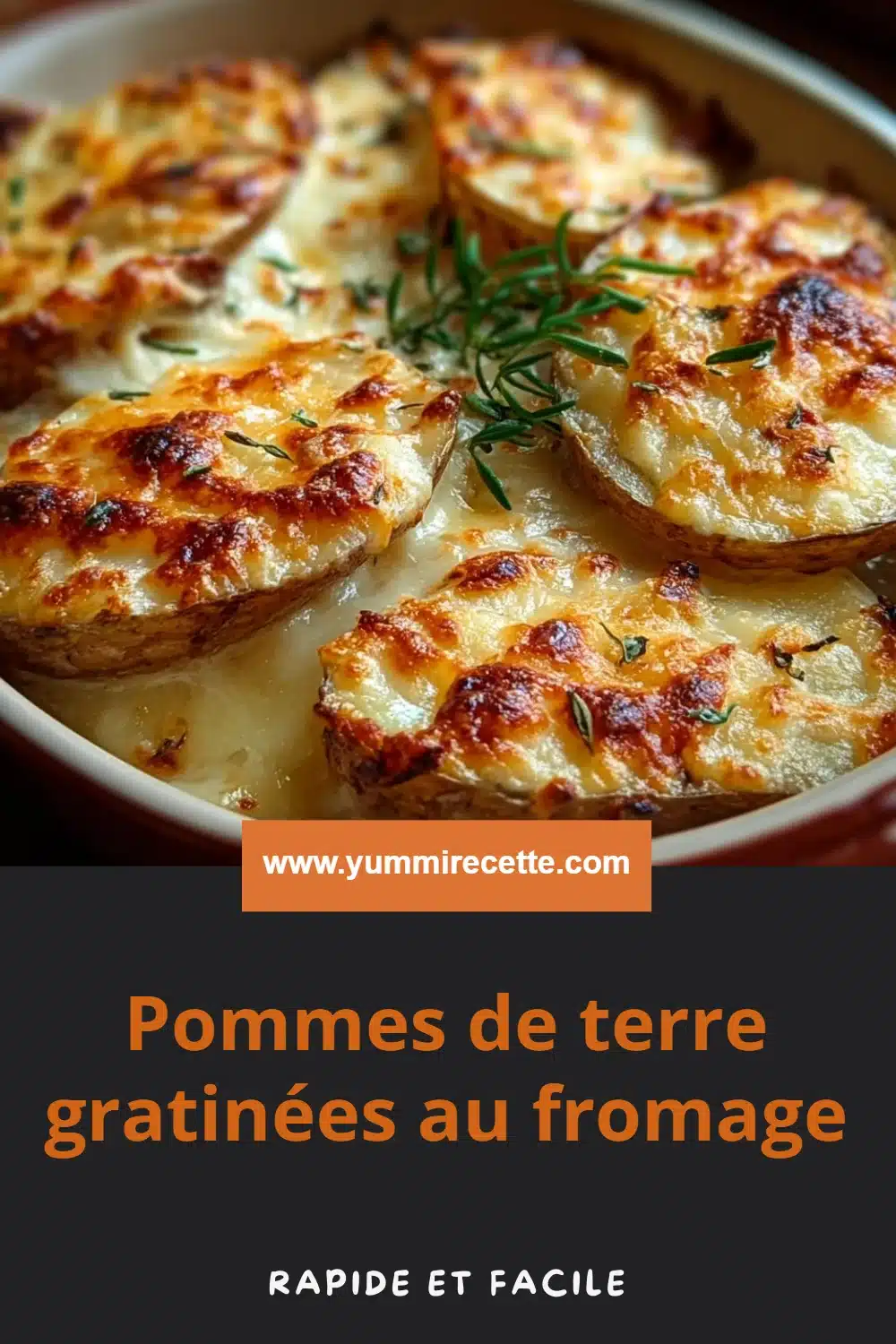 Pommes de terre gratinées au fromage