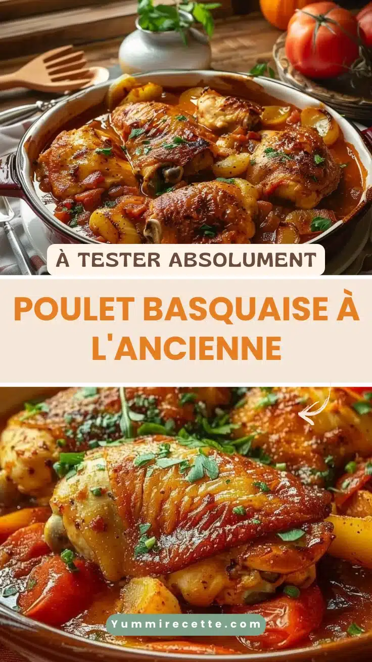 Poulet Basquaise à l'Ancienne