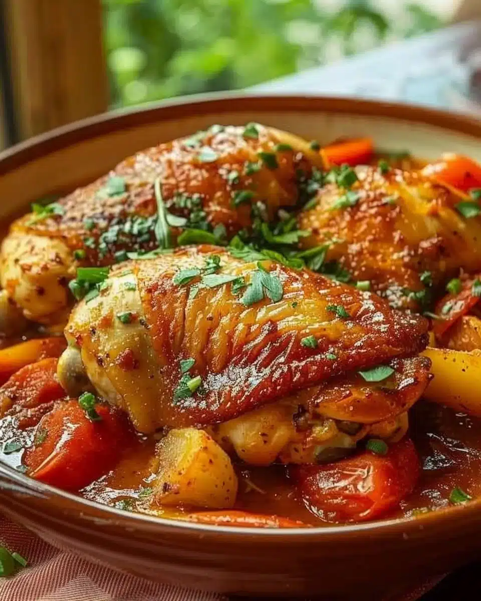 Poulet Basquaise à l'Ancienne