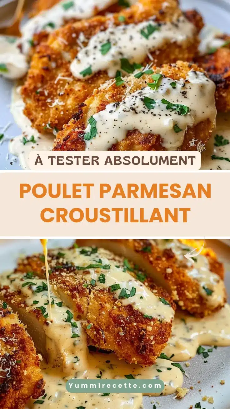 Poulet parmesan croustillant