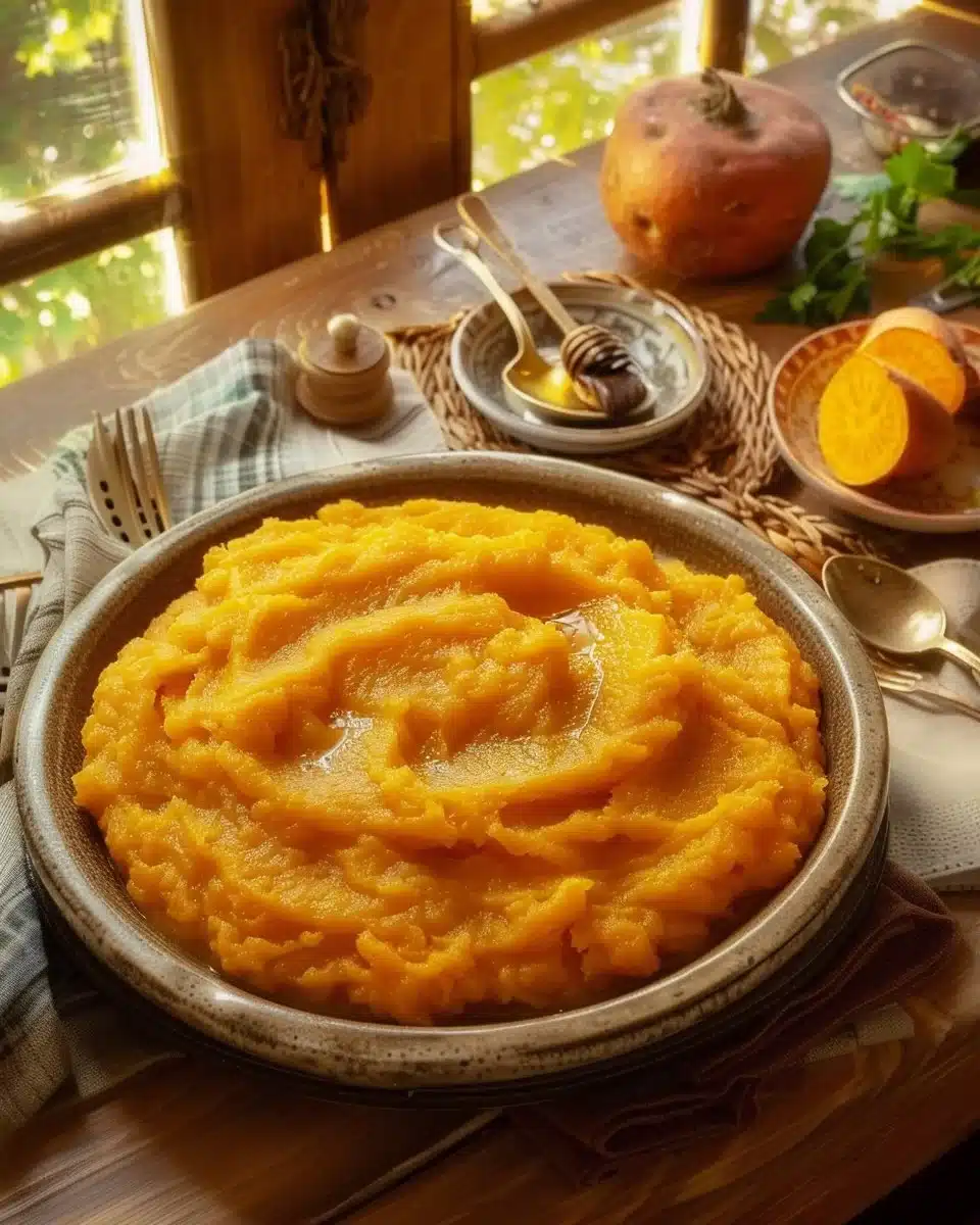 Purée de patate douce