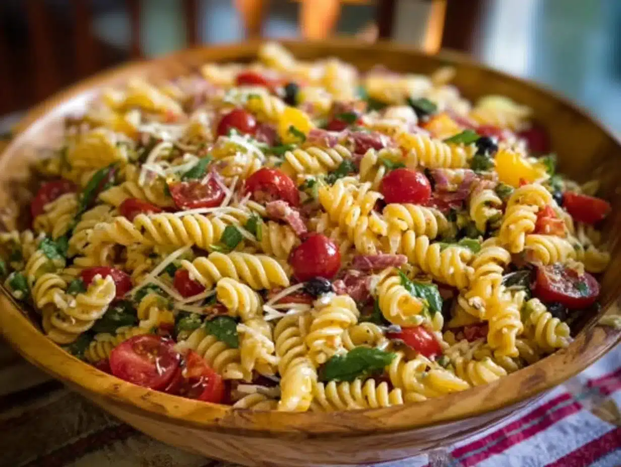 Rafraîchissante salade de pâtes à l’italienne