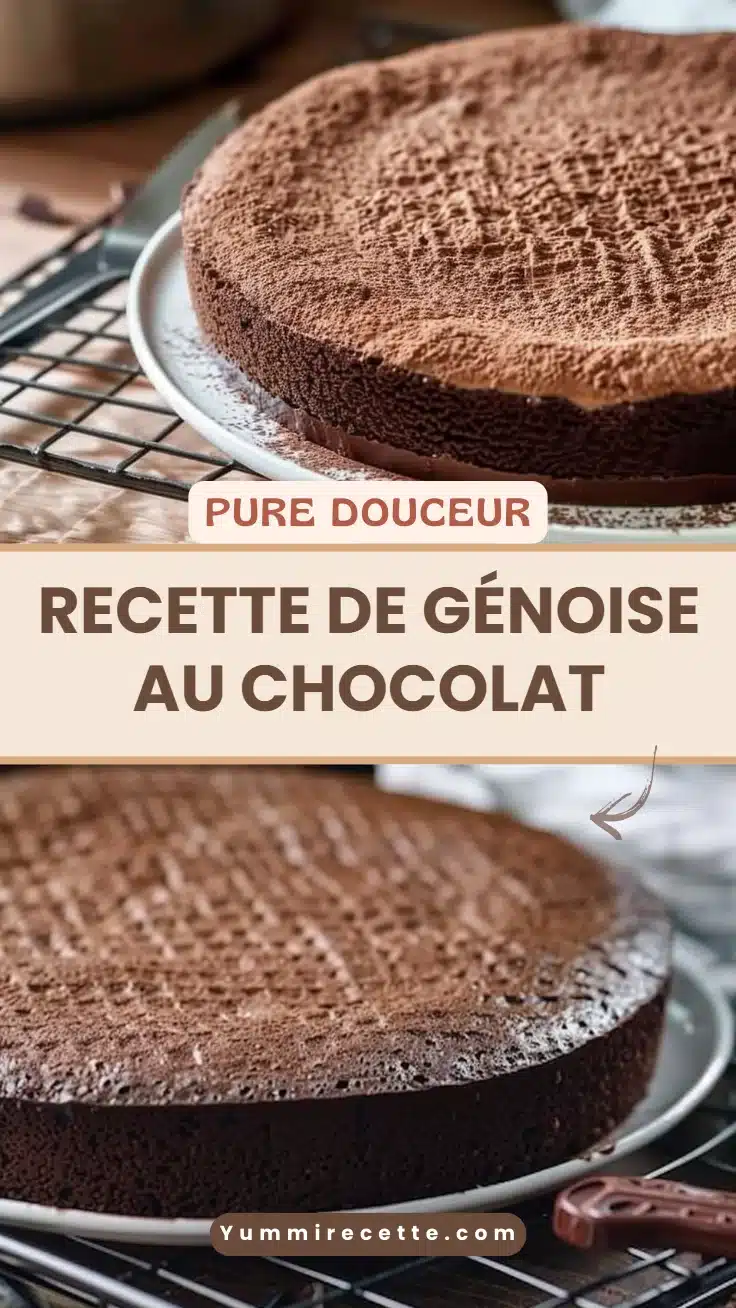 Recette de génoise au chocolat