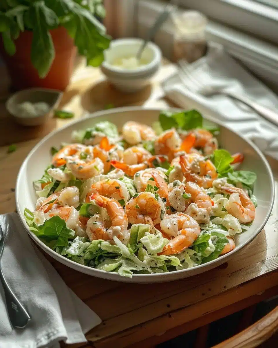 Recette facile de salade de crevettes!