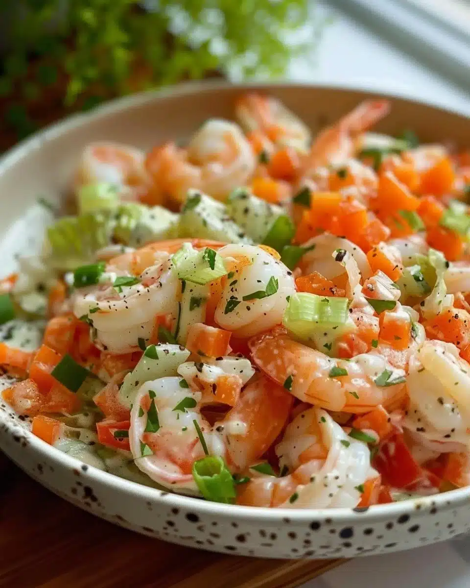 Recette facile de salade de crevettes!