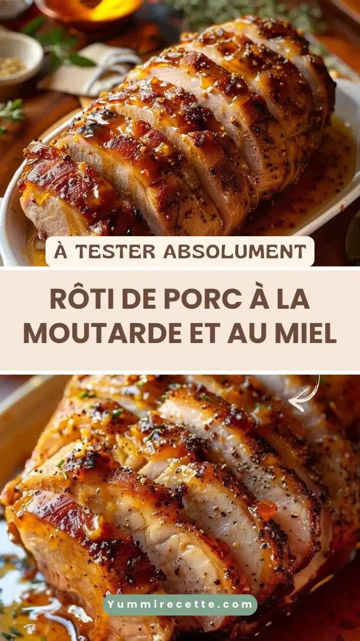 Rôti de Porc à la Moutarde et au Miel