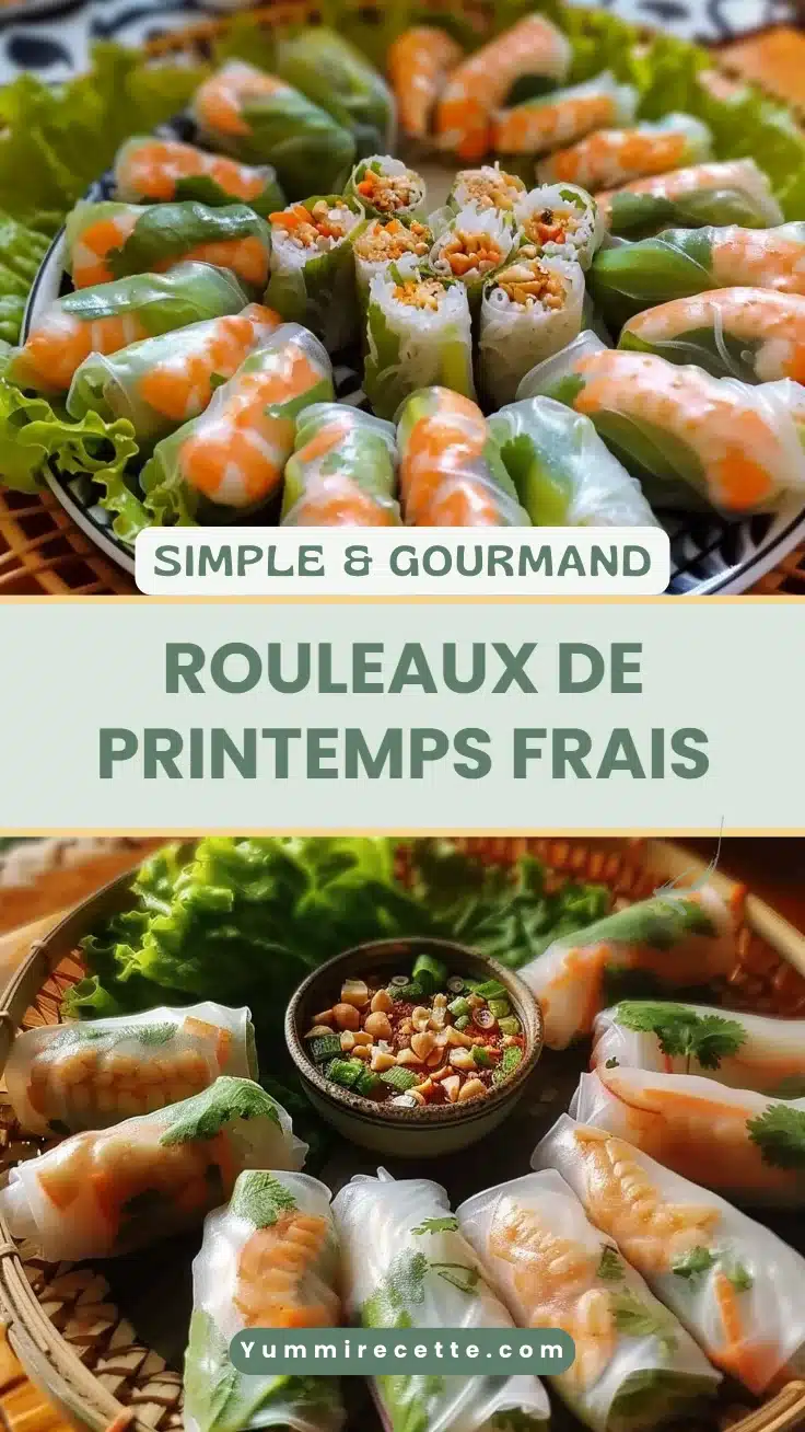 Rouleaux de printemps frais