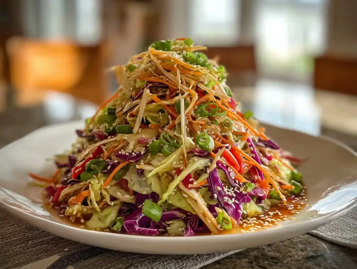 Salade Croquante de Chou avec Vinaigrette Sésame