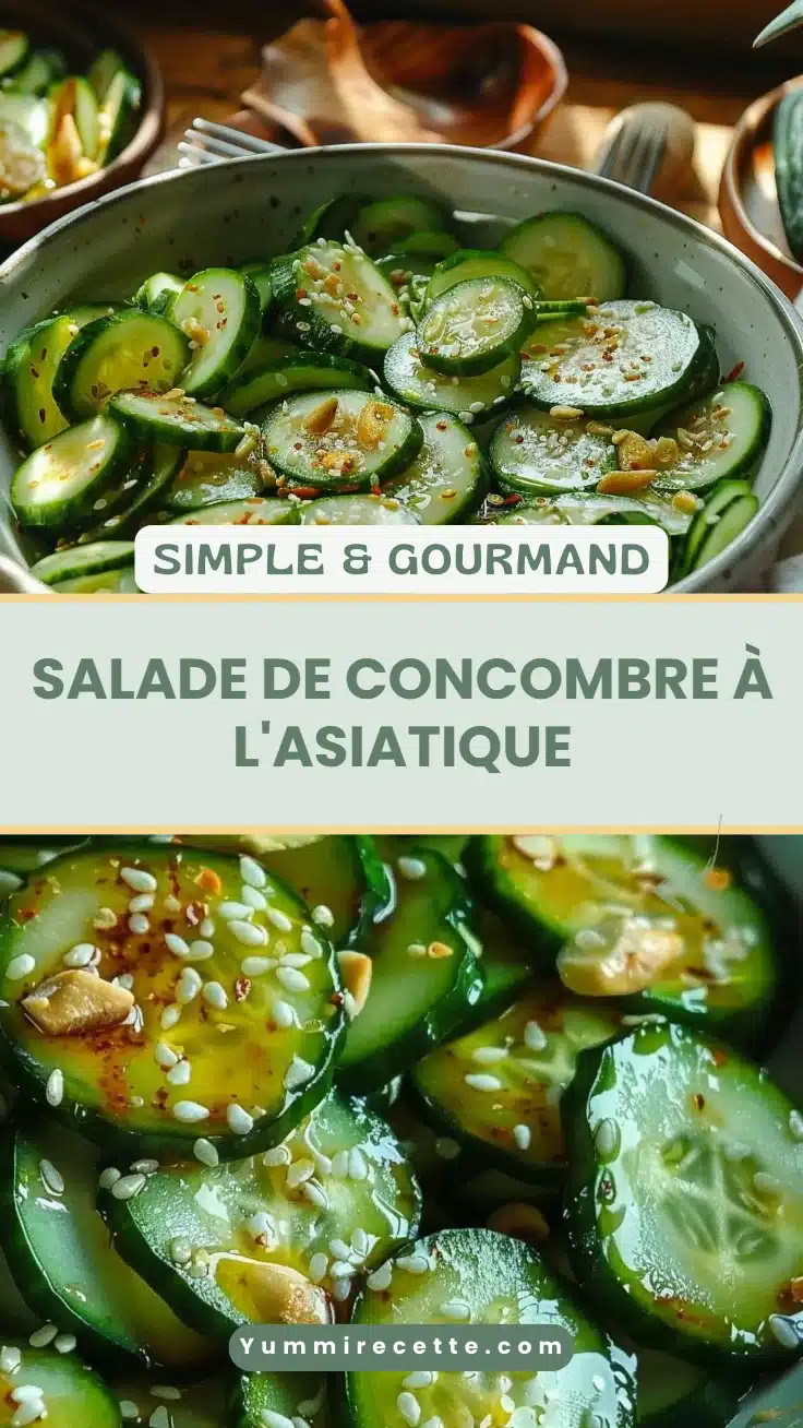 Salade de Concombre à l'Asiatique