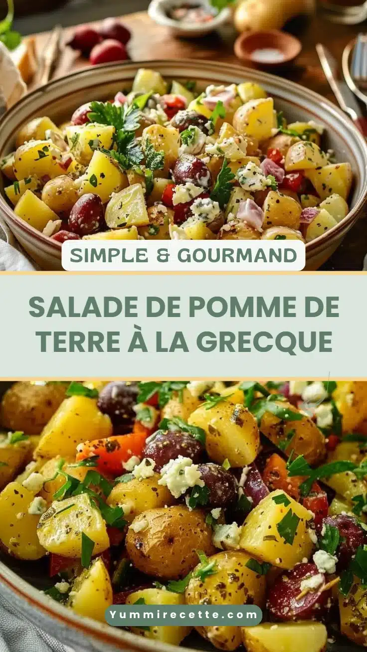 Salade de pomme de terre à la grecque