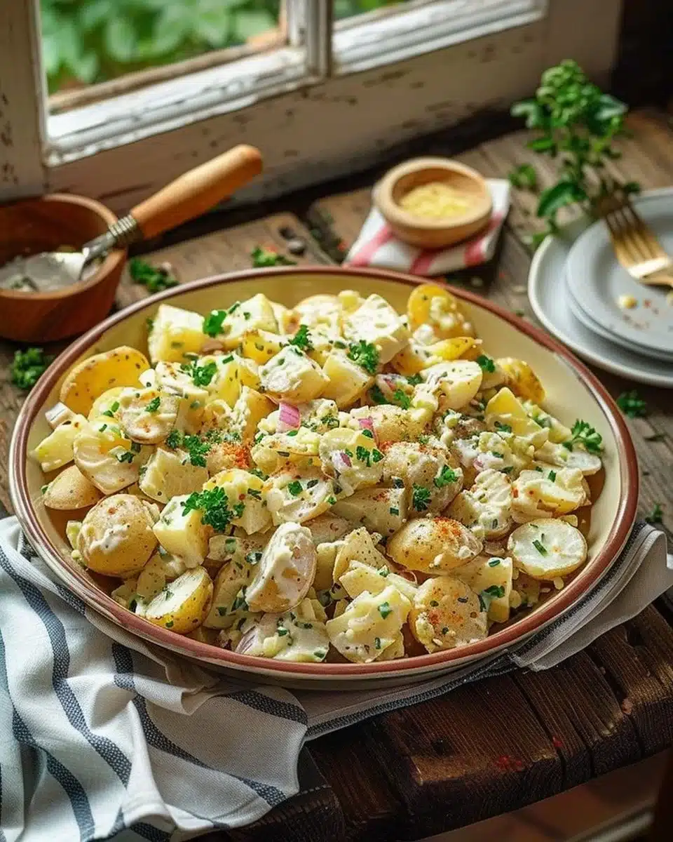 Salade de pommes de terre crémeuse