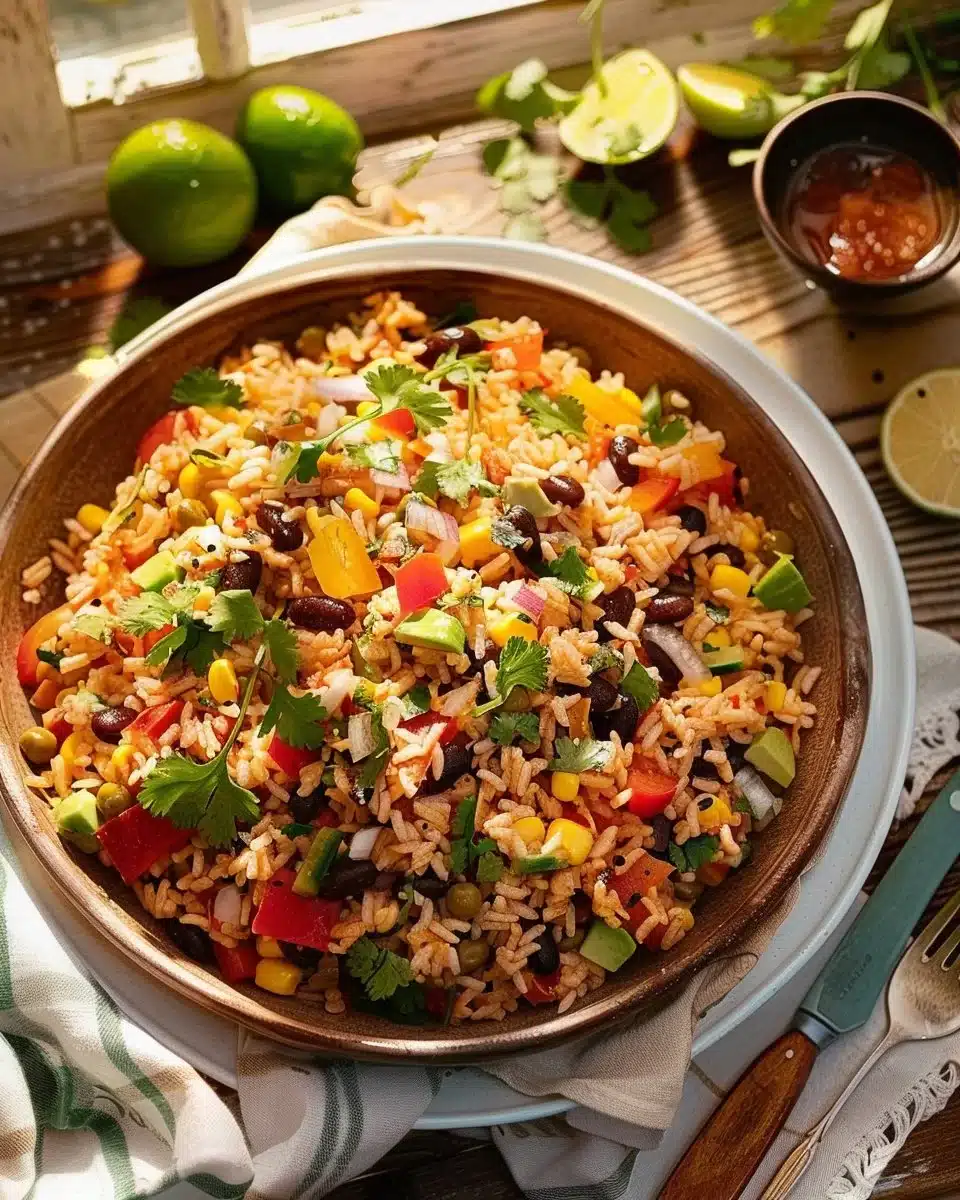 Salade de Riz Froide à la Mexicaine