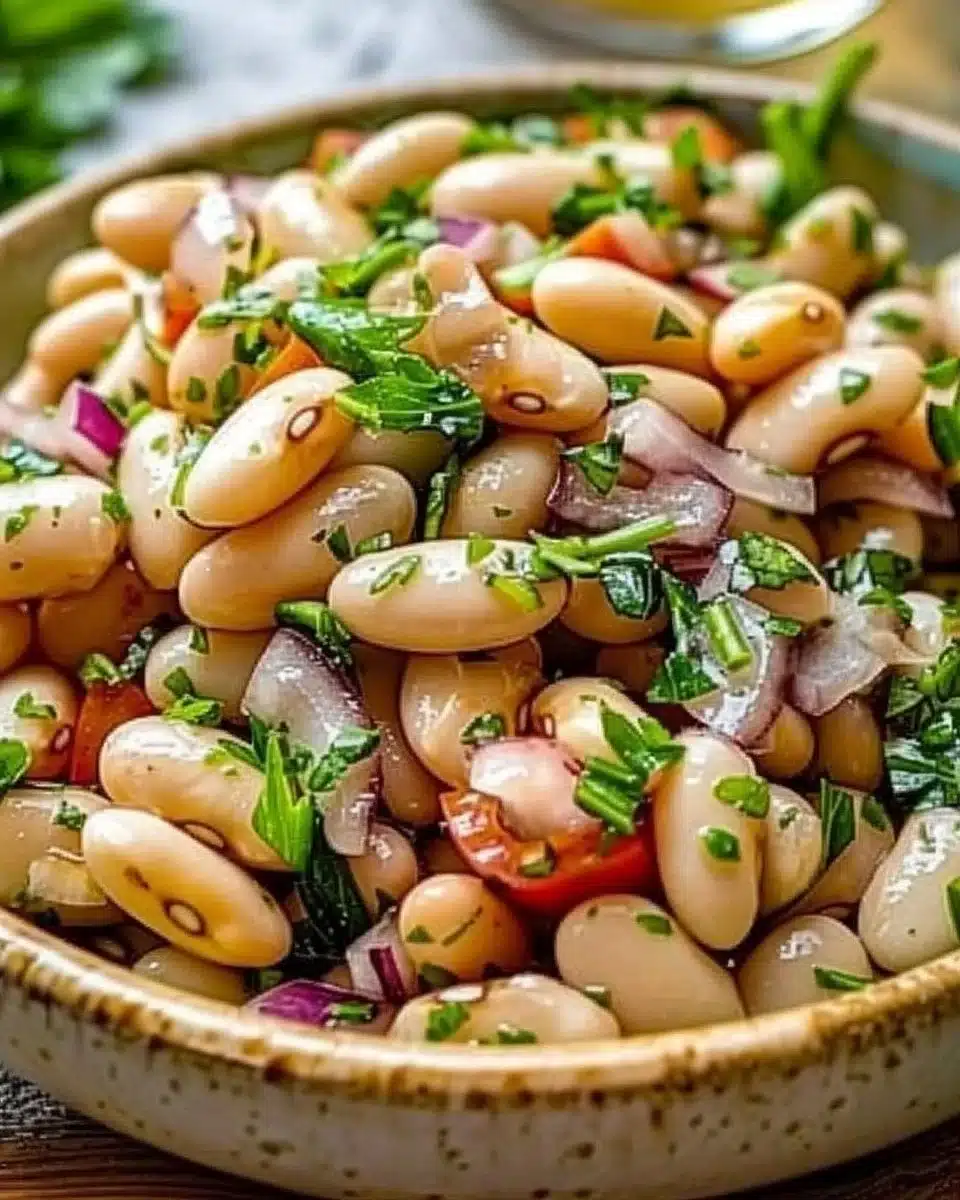 Salade haricots blancs