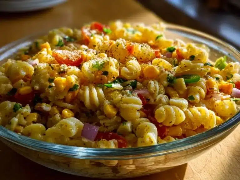 Recette de salade pâtes maïs délicieuse et rafraîchissante pour l'été