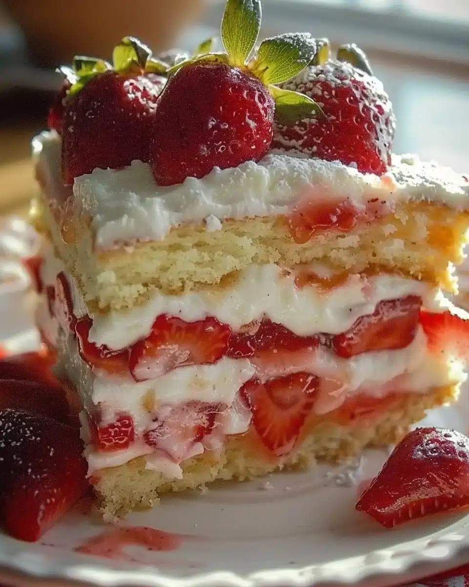 Shortcake aux fraises