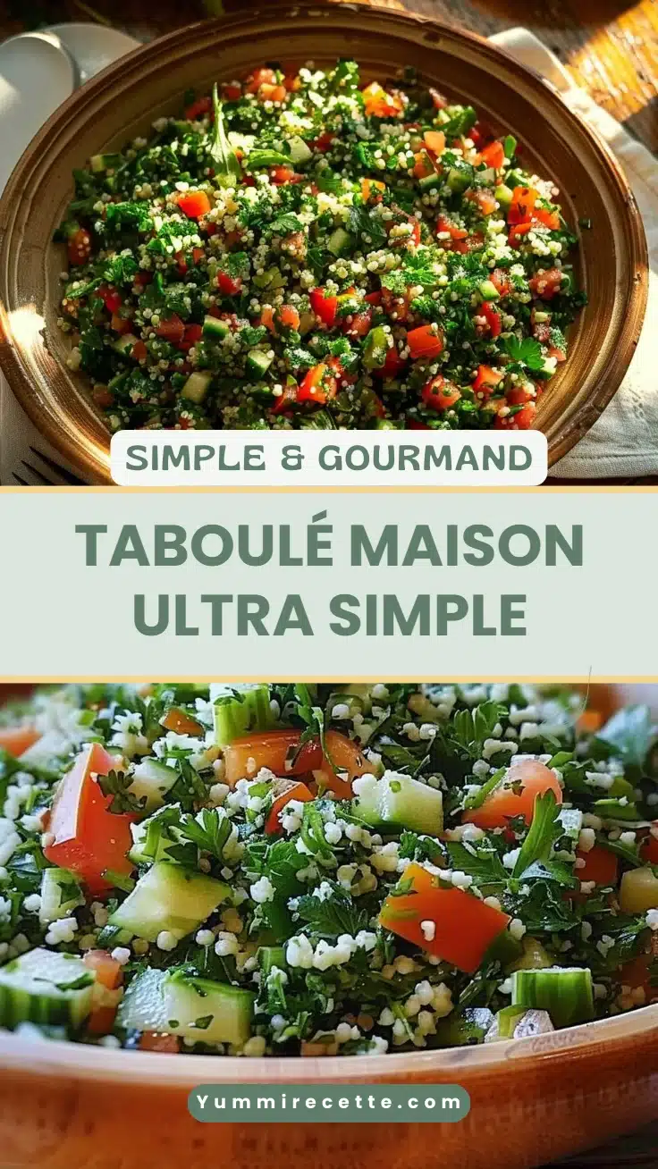 Taboulé Maison Ultra Simple