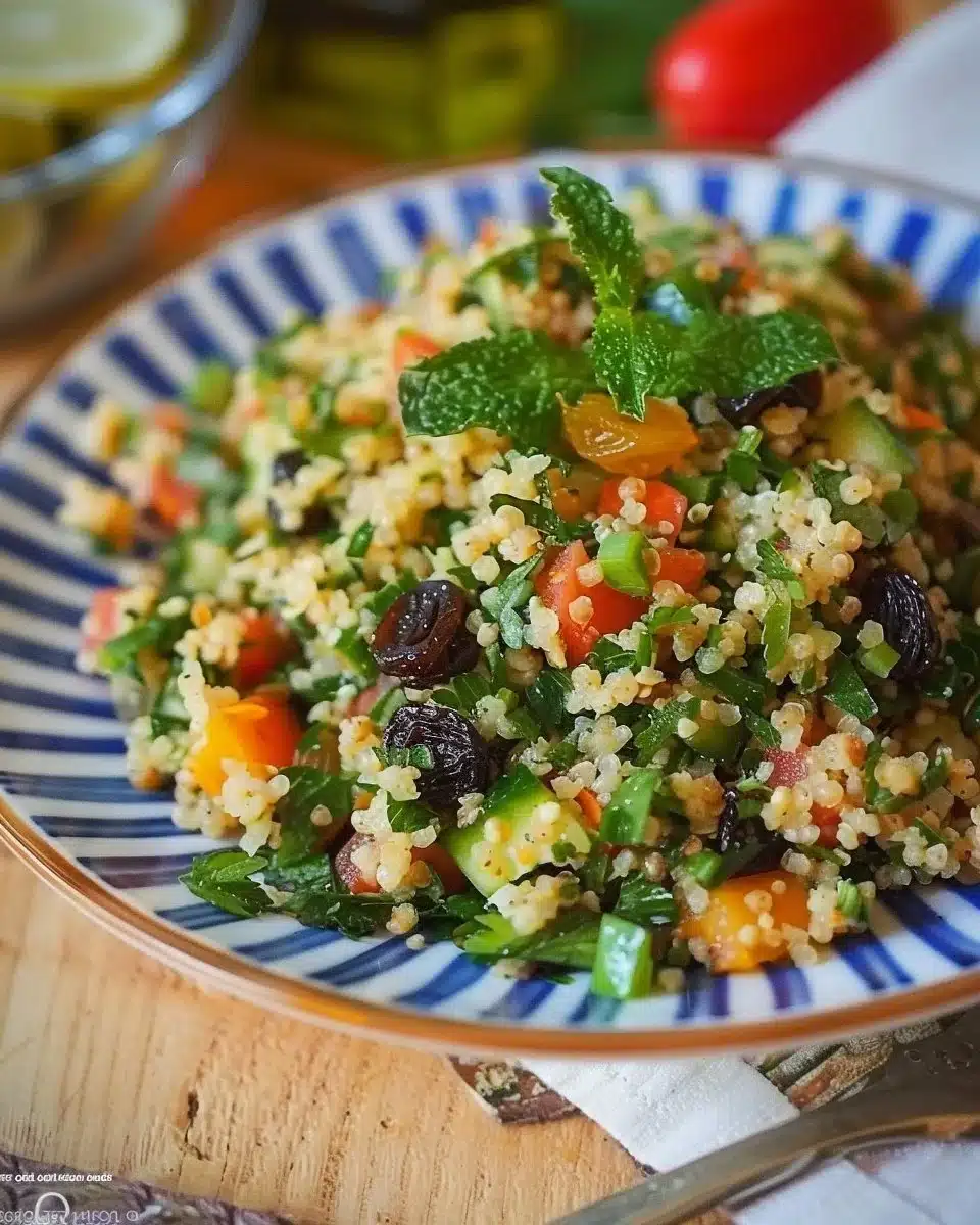 Taboulé oriental aux raisins secs