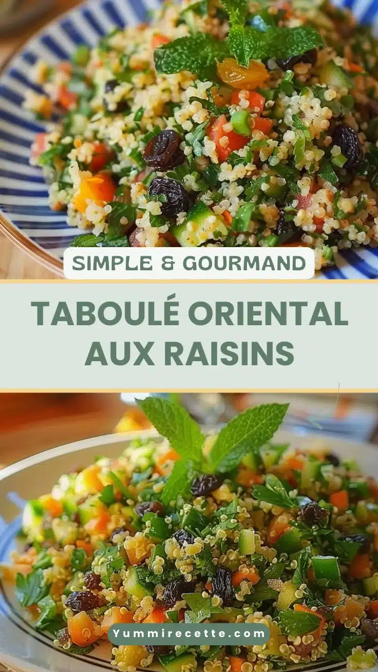Taboulé oriental aux raisins