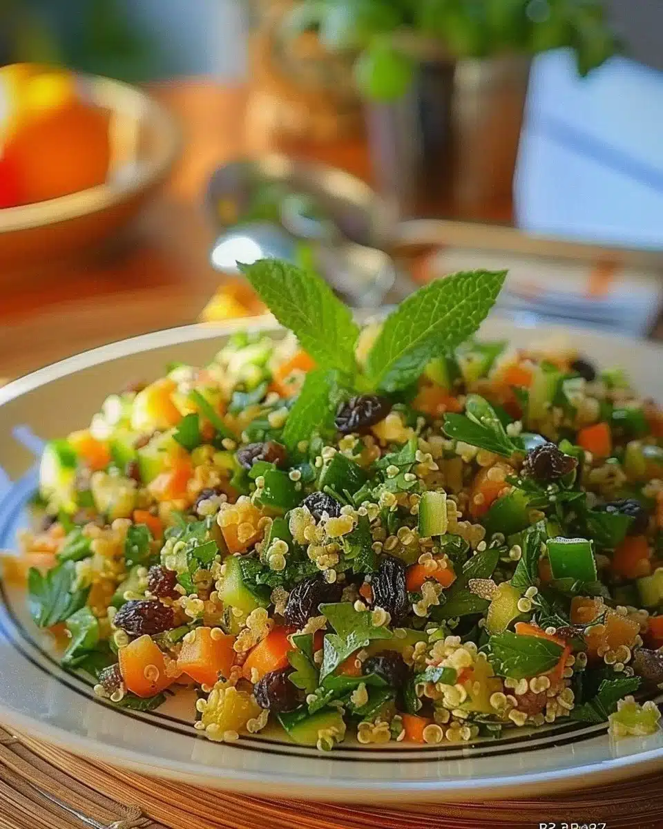 Taboulé oriental aux raisins secs
