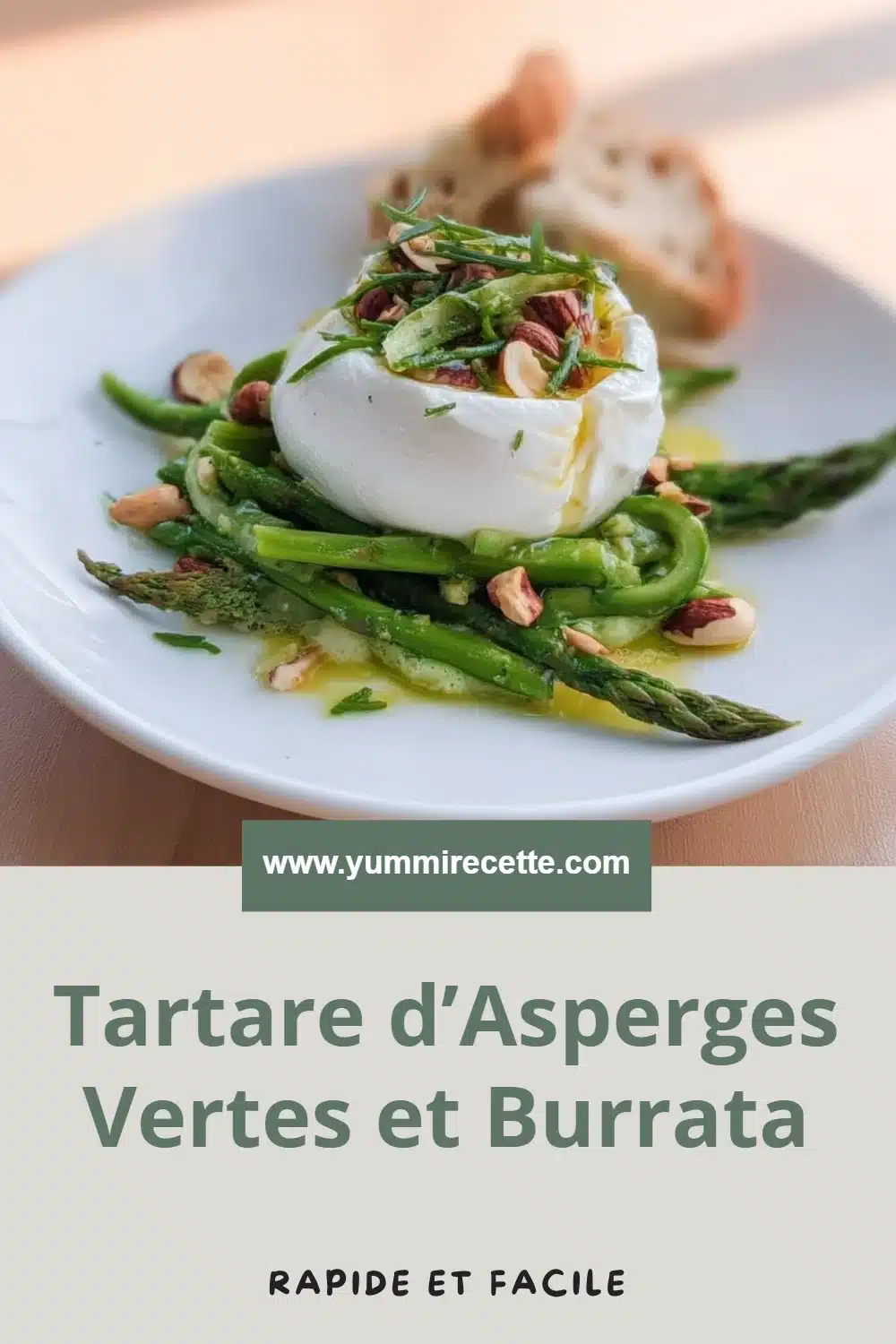 Tartare d’Asperges Vertes et Burrata