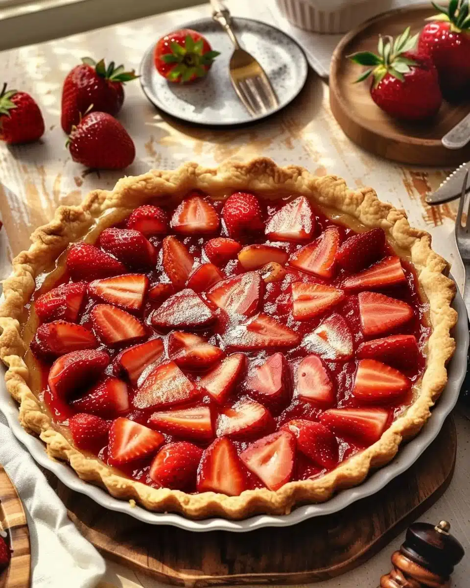 Tarte aux Fraises Crémeuse