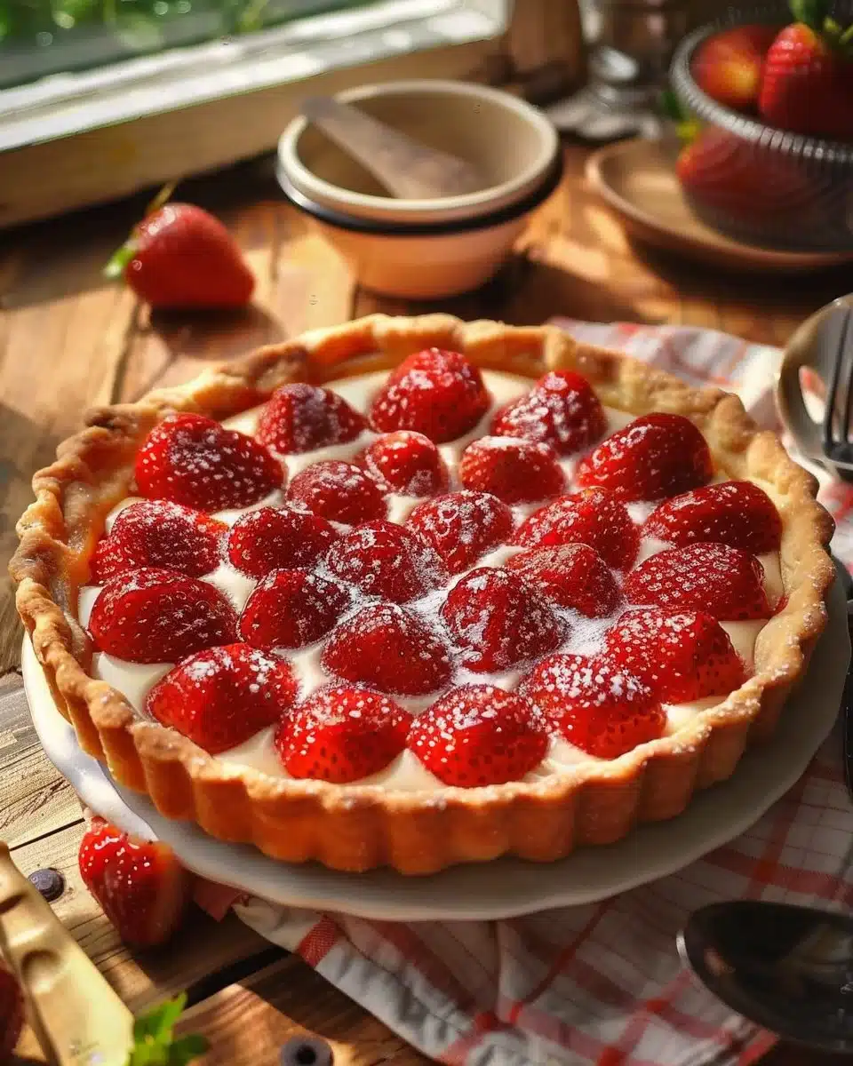 Tarte aux fraises facile