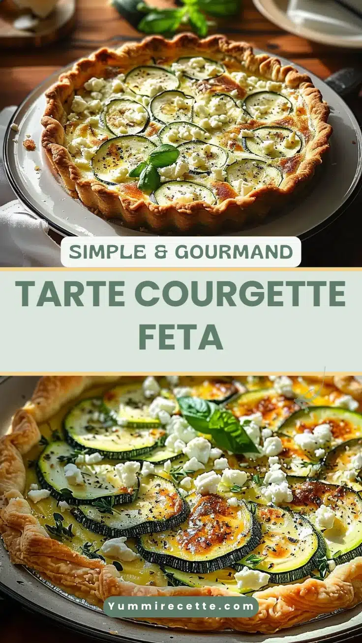 Tarte Courgette Feta