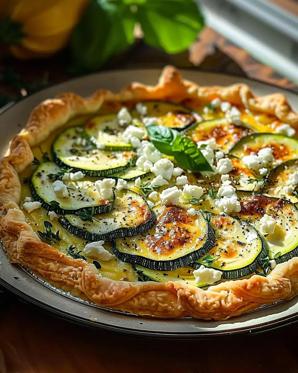 Tarte Courgette Feta