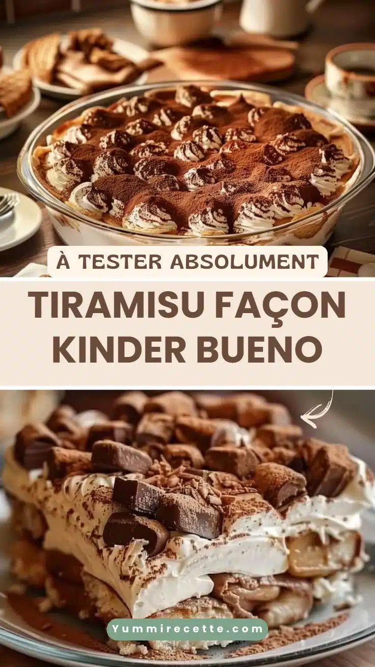 Tiramisu façon Kinder Bueno