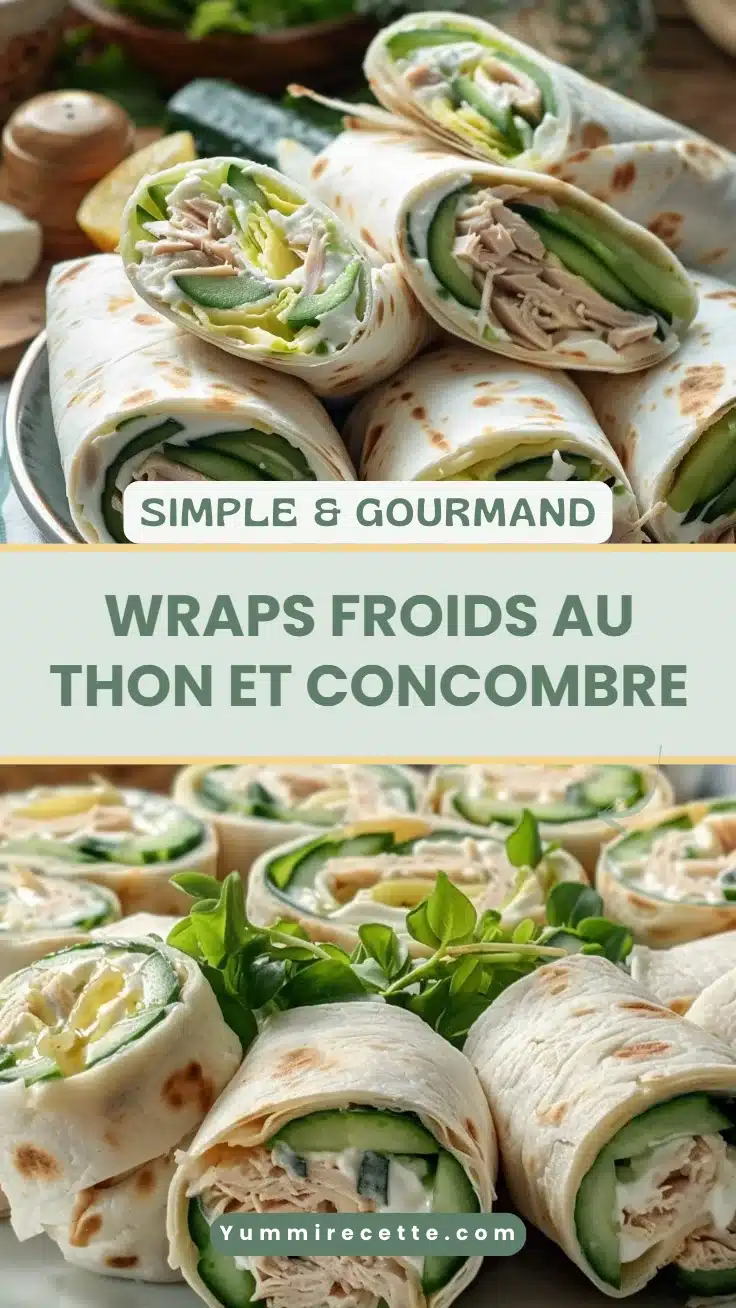 Wraps Froids au Thon et Concombre